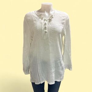 90’s xhilaration cotton tunic with stitching details
